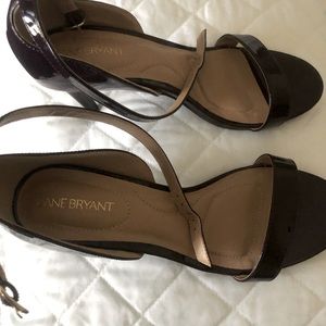 Lane Bryant 10w Burgundy Heels